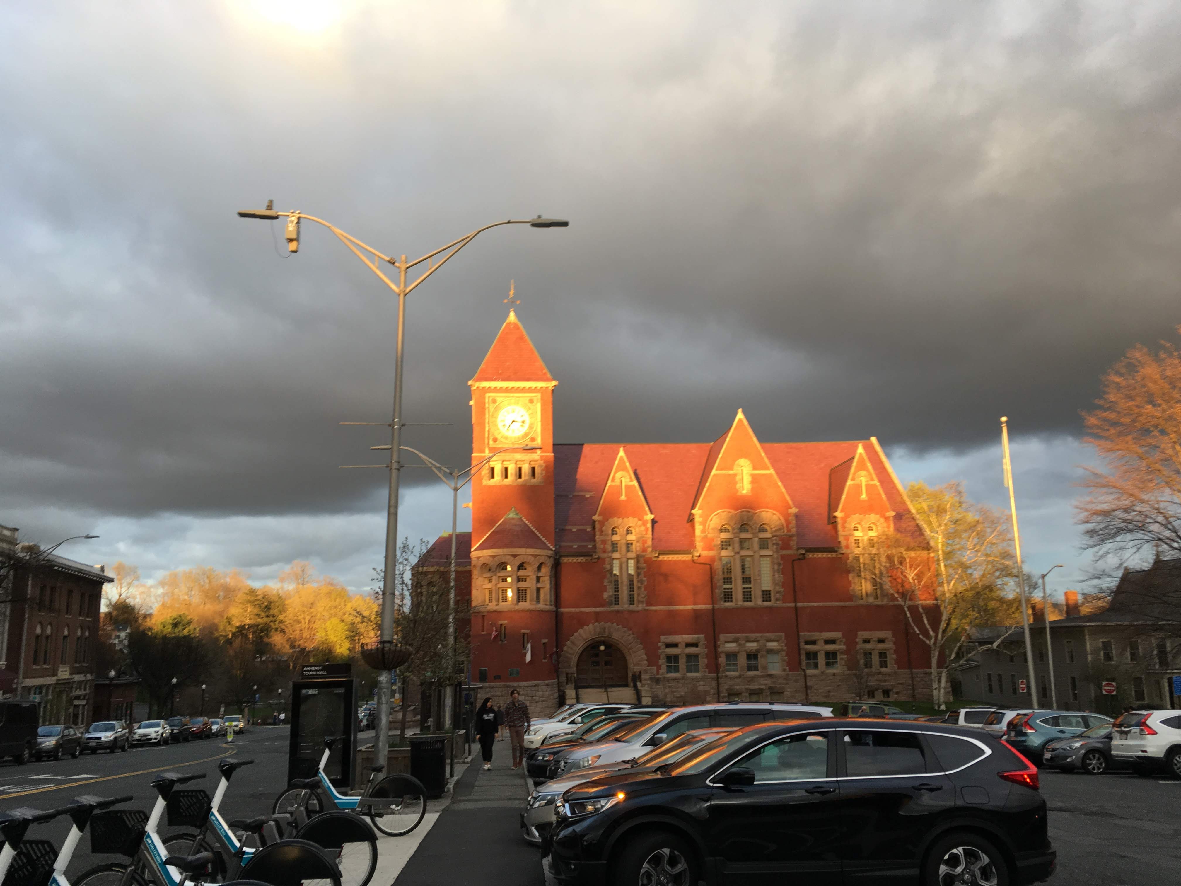 Sunset colors on Amherst
