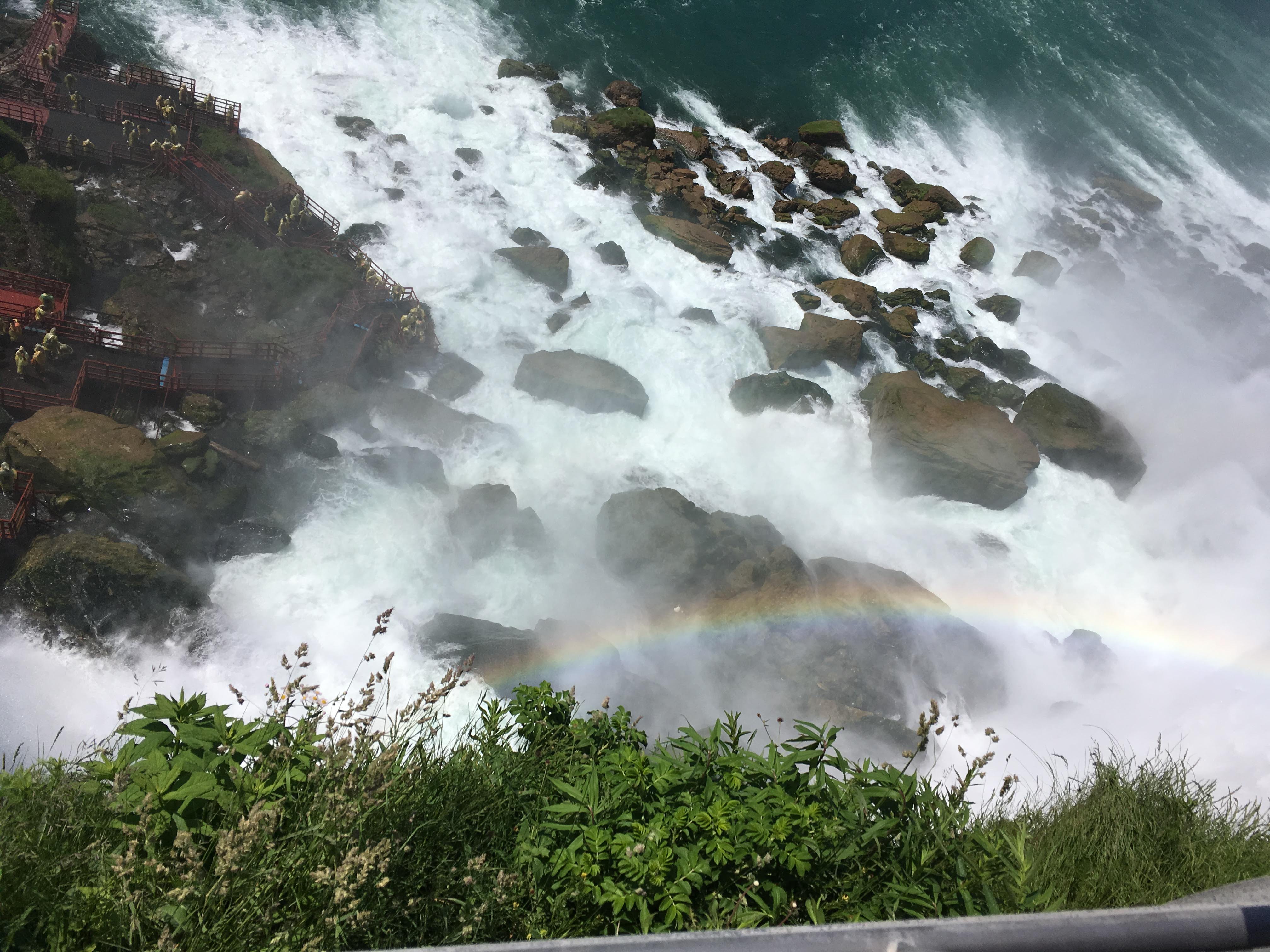 Rainbow in falls